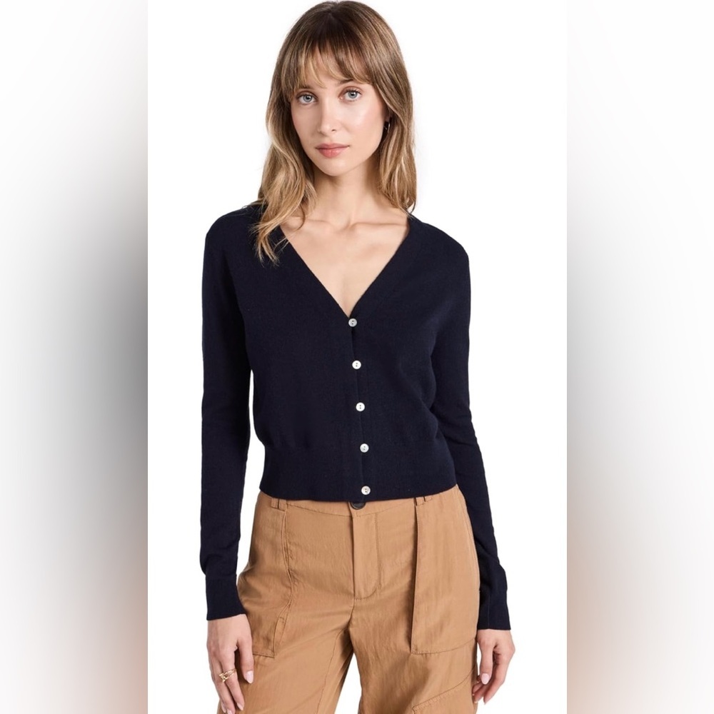Vince Loop Trim Cardigan Coastal